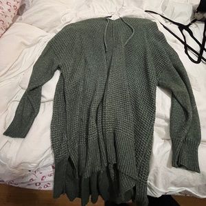 Cynthia rowley green knit sweatshirt hoodie
